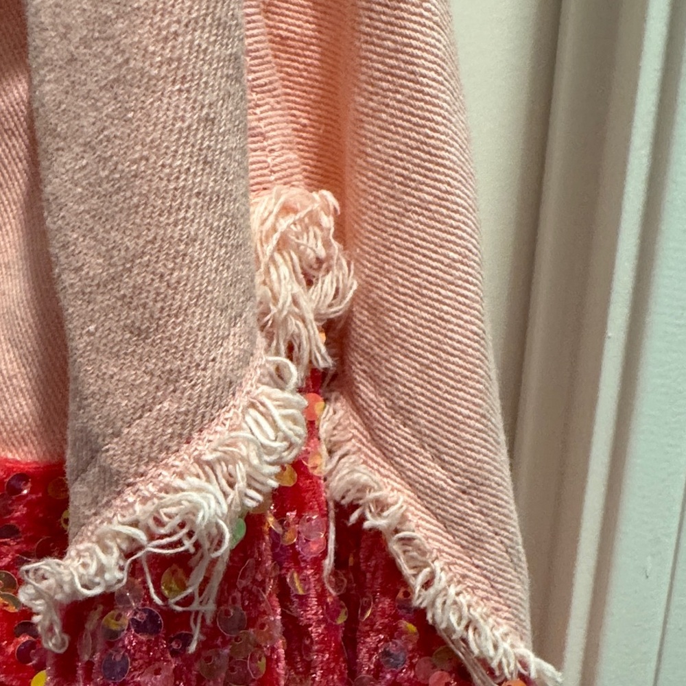 Nili Lotan Pink & Red Embellished Jean Jacket - Picture 5 of 8